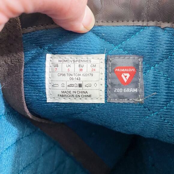 The North Face Brown Suede Riding Boots Side Zip Waterproof Women's Size 7 EUC - Picture 8 of 9